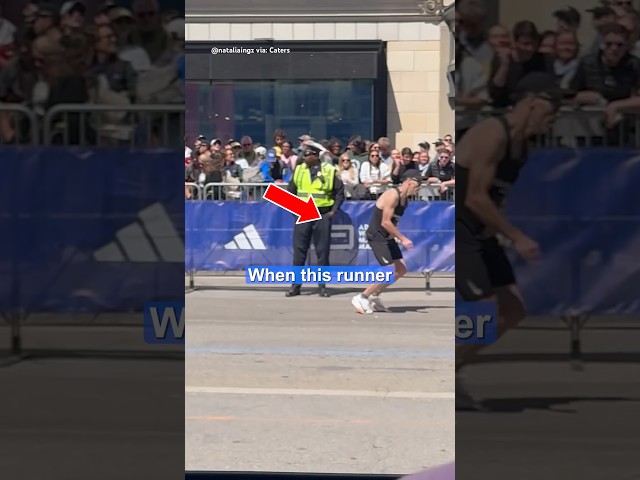 Strangers come to man’s rescue during Boston Marathon ❤️￼