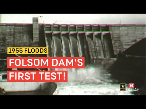 Folsom Dam Flood Releases 1955, 1963