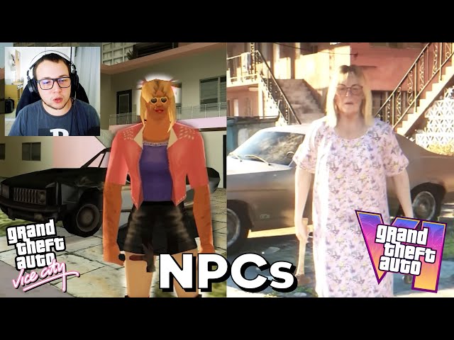 Os NPCs de GTA 6 vs. GTA Vice City (eram muito BURROS)