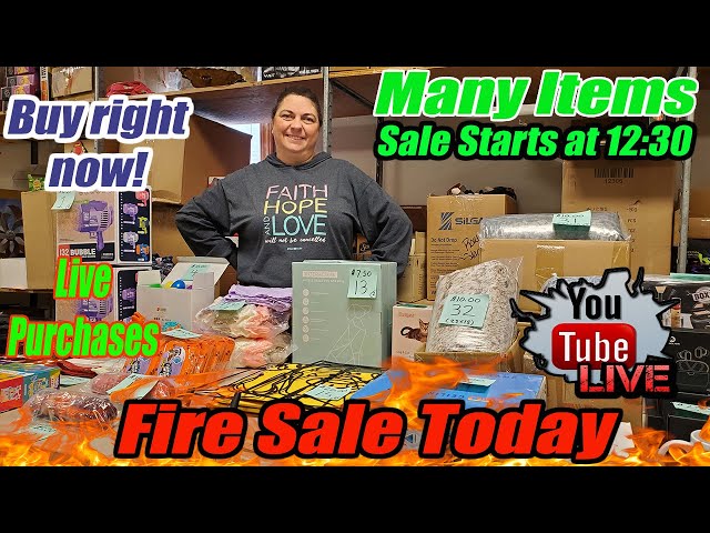 Live Fire Sale - The most random items from an amazon Overstock pallet