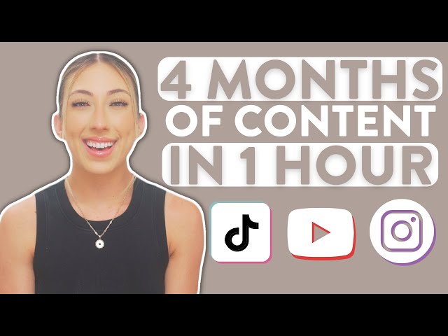 Plan out your content for the rest of the year.