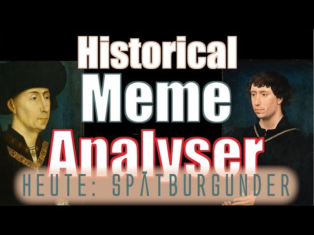 HISTORICAL MEME ANALYSER I – Spätburgunder