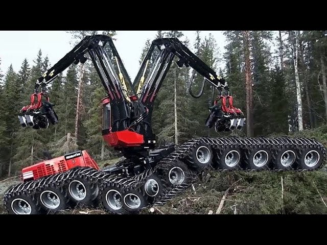 Amazing Dangerous Fastest Chainsaw Felling Tree Machines | Powerful Logging Truck & Wood Sawmill