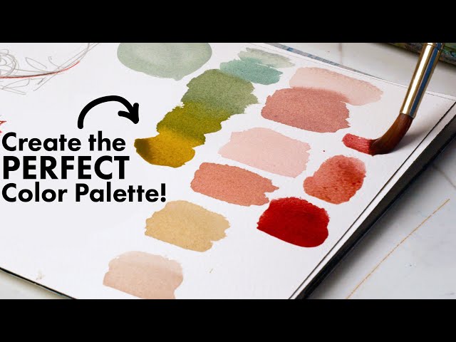 The EASIEST way to create a floral watercolor palette!