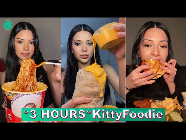 *3 HOURS* Kitty Foodie Mukbang Eating TikToks 2024 | Kittyfoodie ASMR Compilations