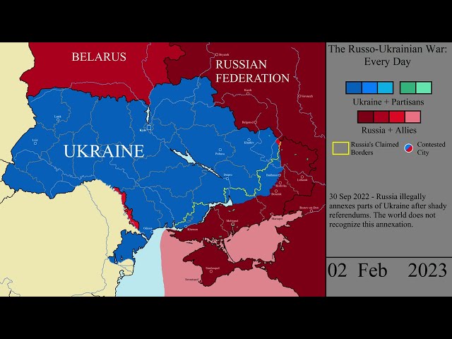 The Russo-Ukrainian War: Every Day (Feb 2014 - Feb 2024)