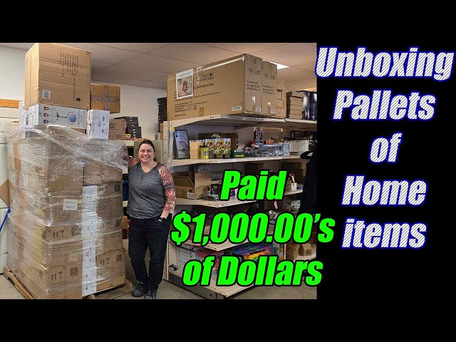 Unboxing A Pallet I paid $1,000.00's of Dollars for! Check out what I got!