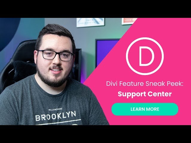 Divi Feature Sneak Peek: Support Center