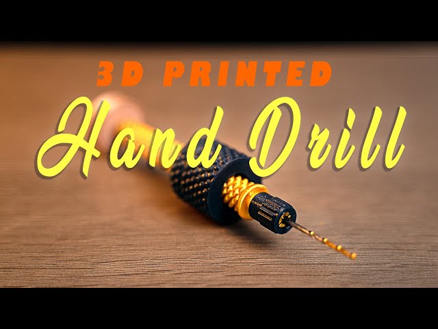 3D Printed Mini Drill - 3D Printing Timelapse