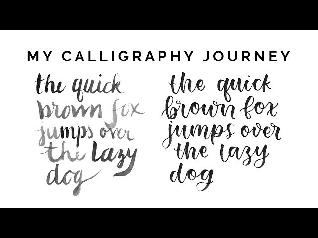 how my calligraphy has progressed ✍🏻 the glow up is real...