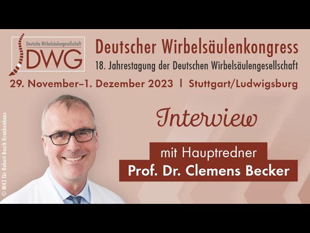 Interview mit dem Sturzforscher Prof. Dr. Clemens Becker | DWG 2023
