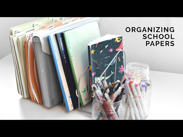 my organization system for school ✨ tips to stay organized!