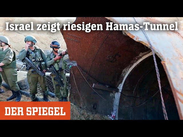 Gaza: Israel präsentiert riesigen Hamas-Tunnel | DER SPIEGEL