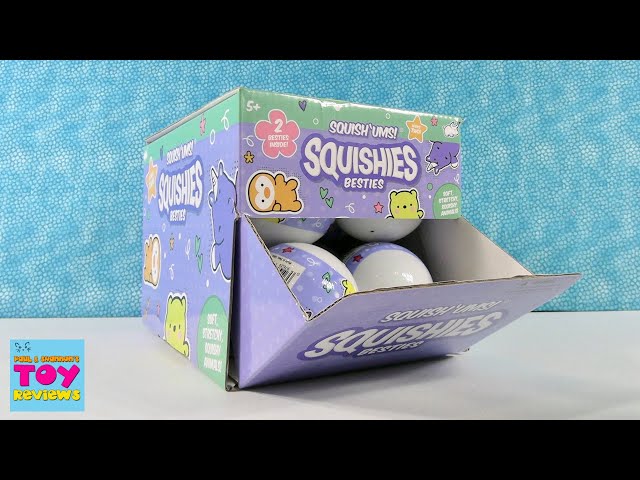 SquishUms Squishies Besties Series 2 Squishy Unboxing Blind Capsule Review | PSToyReviews