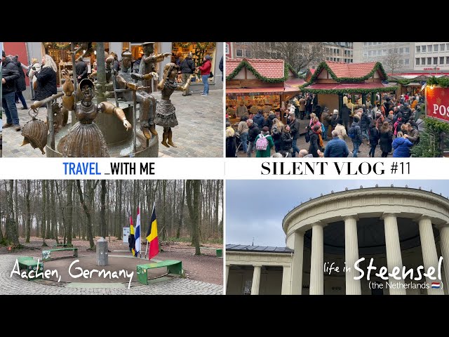 Christmas market in Aachen Germany | RELAXING SILENT TRAVEL VLOG #11
