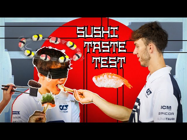 Yuki Tsunoda's Sushi Taste Test!