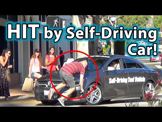 Self-Driving Vehicle HITS Pedestrian!!