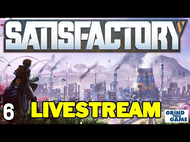 SATISFACTORY #6 - LIVESTREAM - Jet Pack Exploring, Computers, Caterium - Early Access [4k]