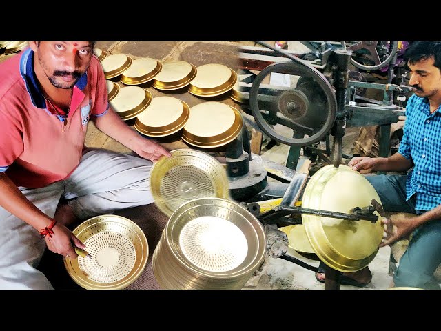 Brass Plates Making Industry | Brass Utensils Manufacturers | Brass Items Making Process and Skills