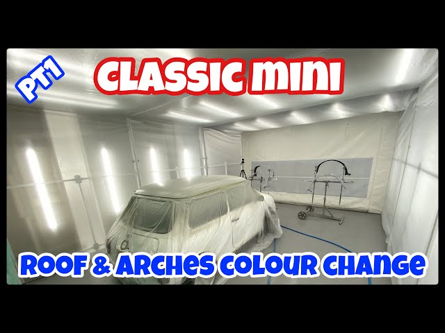 Classic mini 1275 roof & arches respray