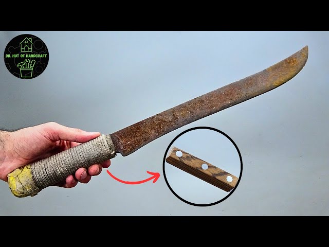 Is this 7€ flea market machete homemade? Full restoration! I Dr. Hut of Handcraft