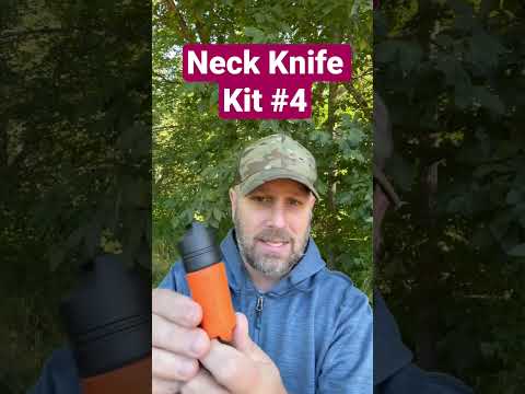 Neck Knife Kit #4: Mora Eldris Exotac Fire Sleeve, Grimm Survival Gear, Compass