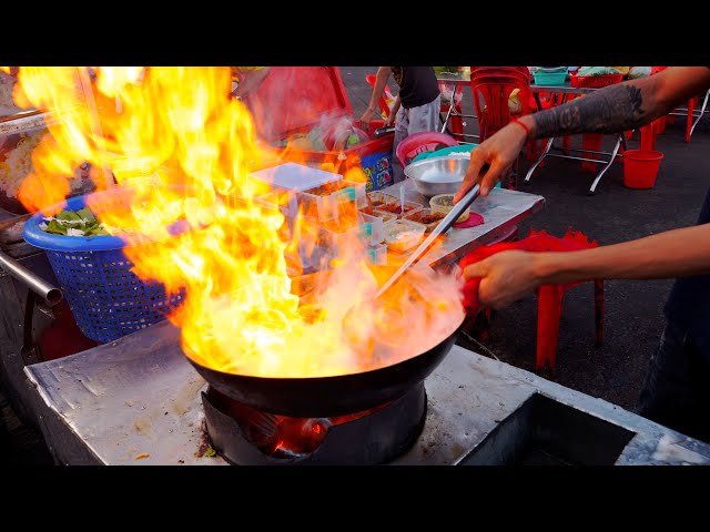 Amazing Performance ! Master of Super-Speed Street Wok Cooking | Cambodian Street food