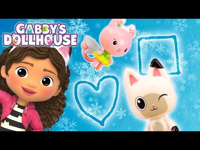 ❄️ SNOW DAY! Learn to Draw Shapes with Gabby! | GABBY'S DOLLHOUSE TOYPLAY ADVENTURES