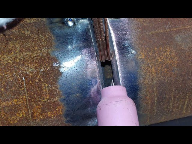 Big gap between pipes in TIG welding root pass