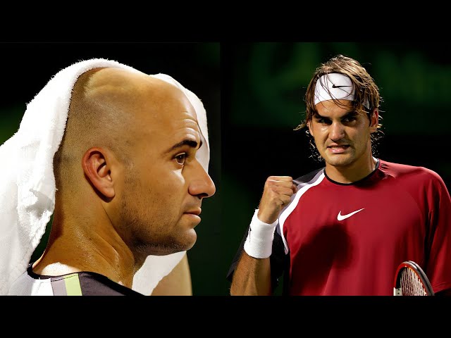 Federer vs Agassi | The Battle of Legends!
