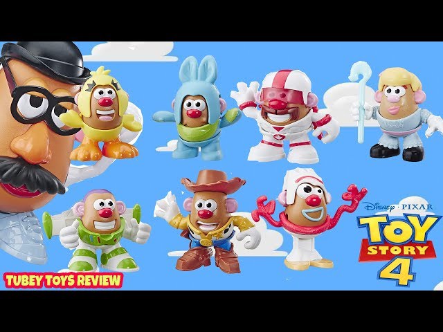 Unboxing Toy Story Mr Potato Toys Head Mini Potatohead Figures Buzz Lightyear, Woody, Bo Peep