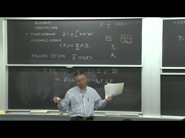 10. Fundamental of Statistical Thermodynamics