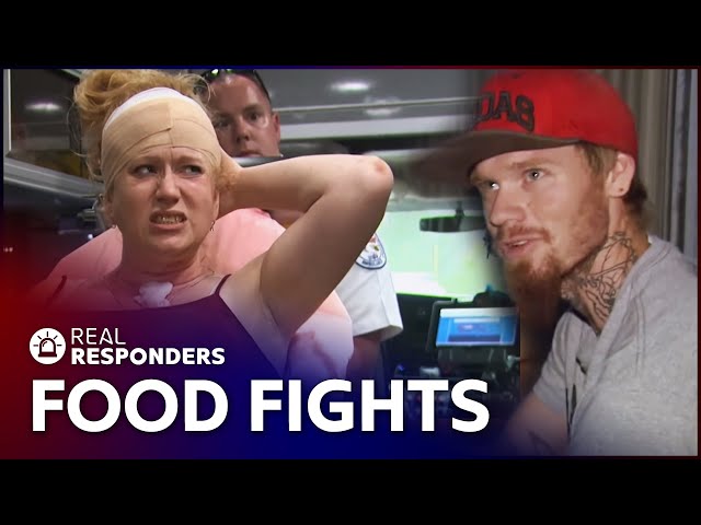 Disorderly Suspects Throw Food And Human Teeth | Best Of Cops | Real Responders