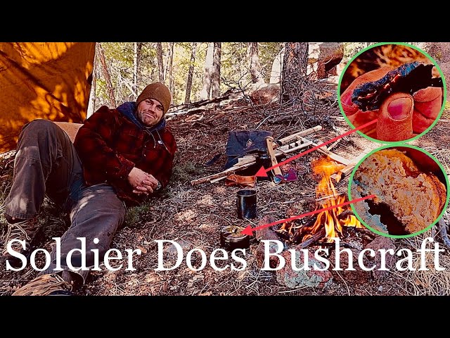 Bushcraft Camp: Soldier Does a Bushcraft Camp 🏕 First On The Channel!