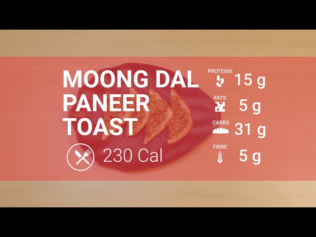 Moong Dal Paneer Toast | Healthy Toast (veg) Recipe | HealthifyMe