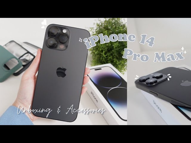 iPhone 14 Pro Max Unboxing + Accessories✨