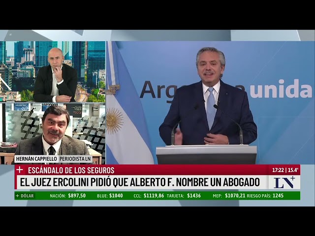 Seguros: se complica la situación del expresidente; Alberto Fernández debe designar un abogado