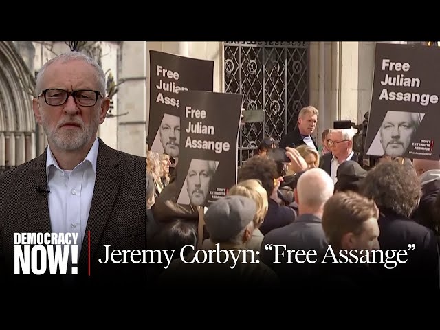 British MP Jeremy Corbyn at U.K. Court as Assange Extradition Delayed