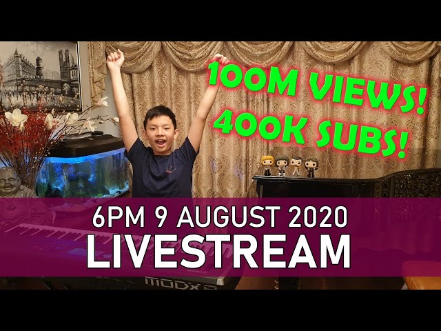 Sunday Piano Livestream 100M VIEWS 400K SUBS  SPECIAL! Cole Lam 13 Years Old