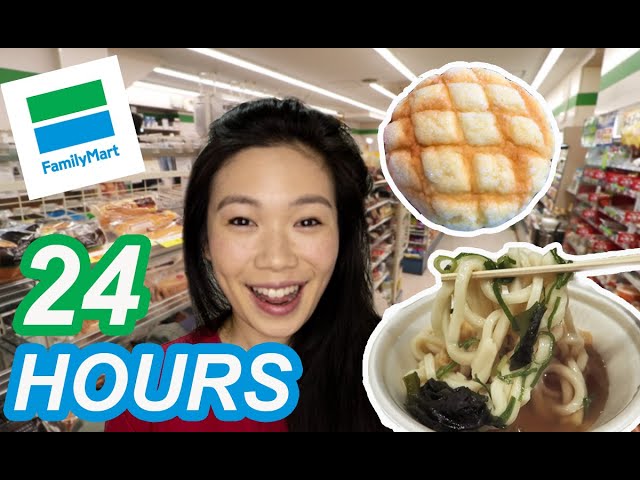 EATING at JAPANESE CONVENIENCE STORES  in OSAKA for 24 HOURS! (Breakfast, Lunch AND Dinner)