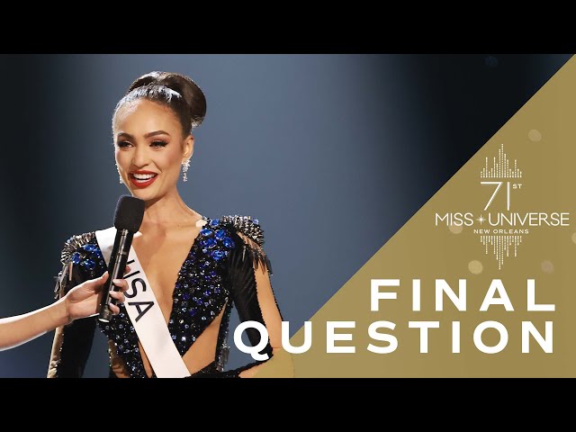 Miss Universe R'Bonney Gabriel's FINAL QUESTION! | Miss Universe