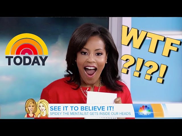 IMPOSSIBLE Mentalism on The Today Show. How is this happening?! Spidey on NBC