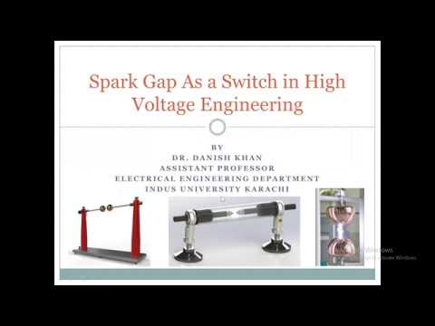 Spark gap as a switch in high voltage circuits