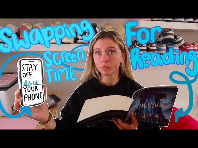 Swapping my screen time with reading AGAIN ⎮ 📱📖🌟