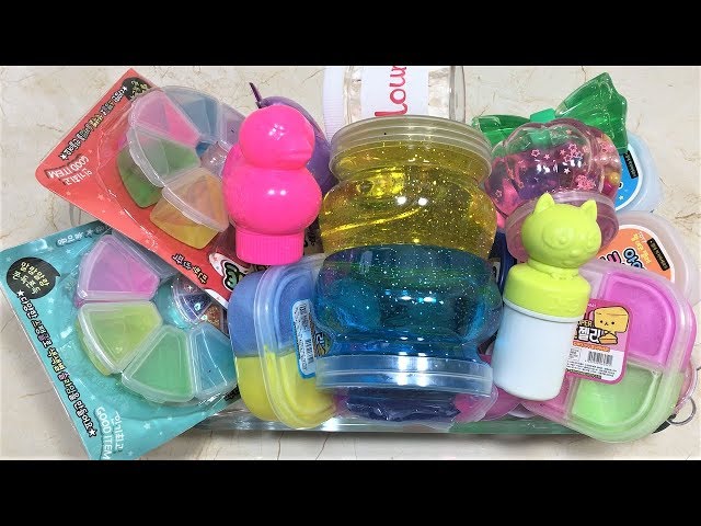 Mixing Flour & Shaving Cream into Store Bought Slime !! Slimesmoothie Satisfying Slime Videos #53