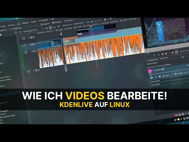 Wie ich Videos schneide! KDEnlive auf Linux | #Linux #KDEnlive