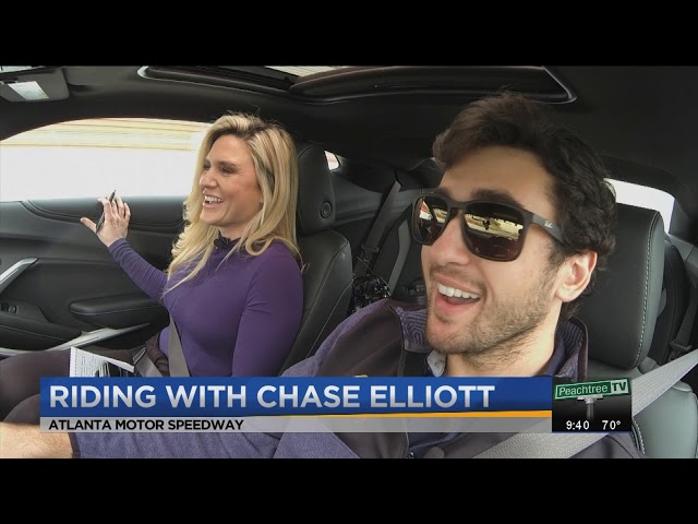 Riding with Chase Elliott at Atlanta Motor Speedway