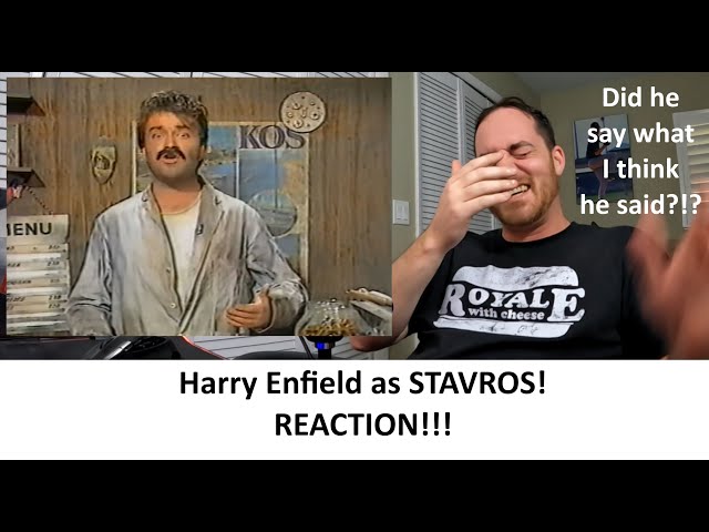 American Reacts to HARRY ENFIELD as STAVROS Reaction