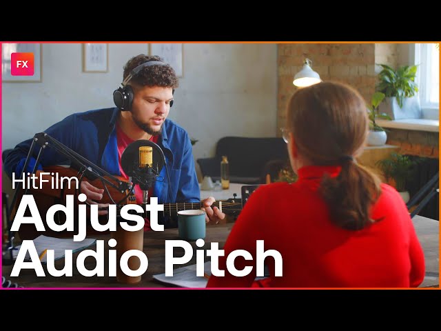 How to adjust audio pitch in HitFilm | Audio Techniques