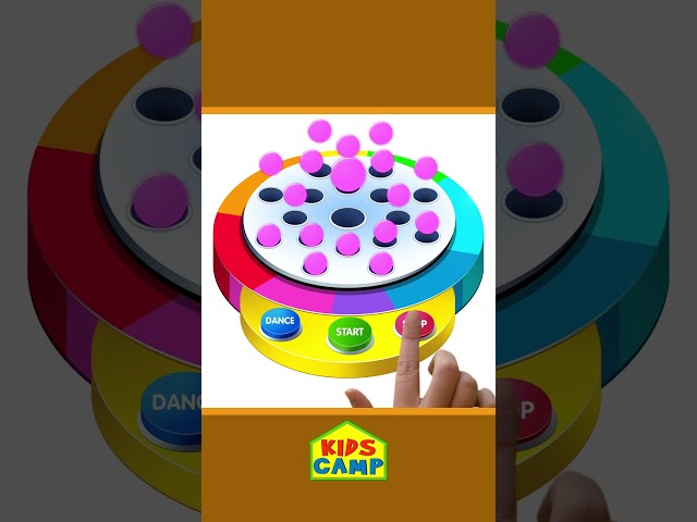 Learn Colors For Kids With Dancing Balls #shorts #colors #educational